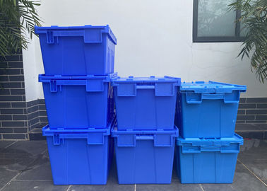 Personnalisation articulant les conteneurs attachés en plastique de couvercle 560*380*330mm