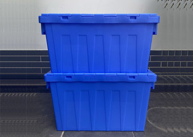 Personnalisation articulant les conteneurs attachés en plastique de couvercle 560*380*330mm