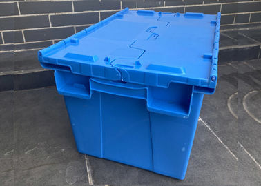 Personnalisation articulant les conteneurs attachés en plastique de couvercle 560*380*330mm