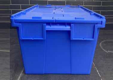 La logistique de Recycable empile les conteneurs joints en plastique de couvercle