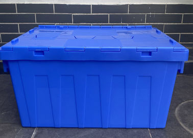 La logistique de Recycable empile les conteneurs joints en plastique de couvercle