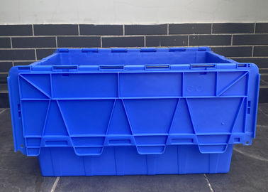 La logistique de Recycable empile les conteneurs joints en plastique de couvercle