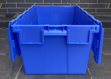 La logistique de Recycable empile les conteneurs joints en plastique de couvercle