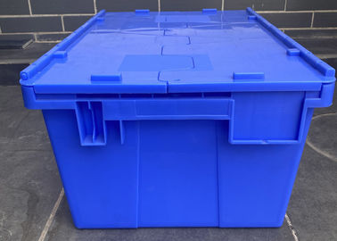 Couleur adaptée aux besoins du client 150kg déplaçant le couvercle attaché par conteneur en plastique de nid