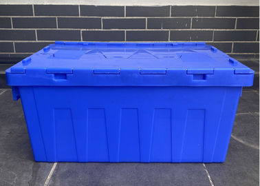 Couleur adaptée aux besoins du client 150kg déplaçant le couvercle attaché par conteneur en plastique de nid