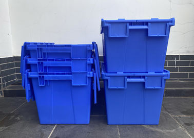 Couleur adaptée aux besoins du client 150kg déplaçant le couvercle attaché par conteneur en plastique de nid