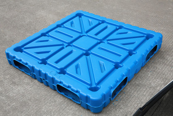 doubles palettes en plastique de soufflage de corps creux de PE de visage de 1100*1100mm