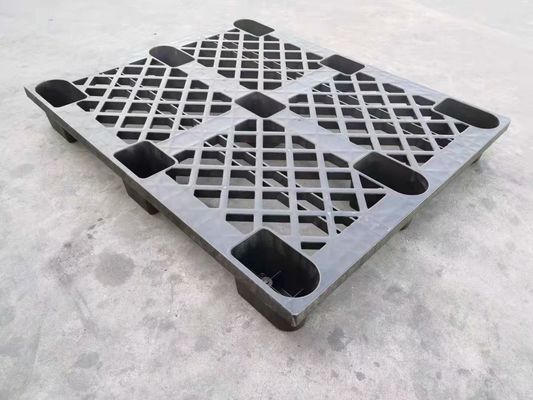 Couleur noire de empaquetage à sens unique de faible puissance de palettes en plastique de l'emboîtement 1200*1000 millimètre de transport