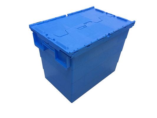 boîte de rangement attachée en plastique de chiffre d'affaires de conteneurs du couvercle 225kgs