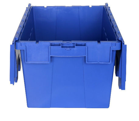 Fond ci-joint en plastique empilable de dérapage de conteneurs de couvercle l'anti