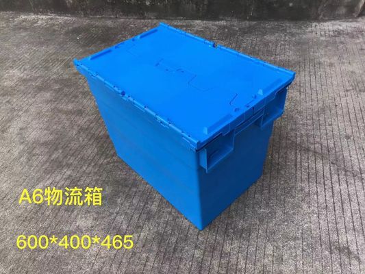Emballages 600*400mm en plastique Theftproof de stockage avec le couvercle articulé