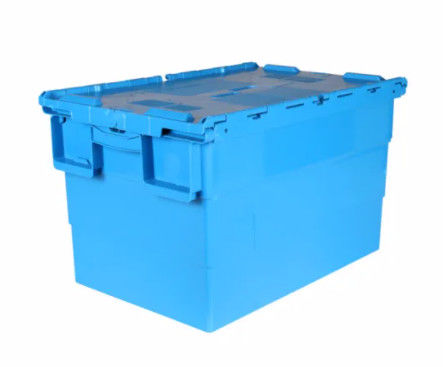 Conteneurs attachés en plastique Tote Box en mouvement empilable empilable de couvercle de Vierge