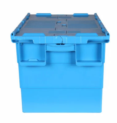 Conteneurs attachés en plastique Tote Box en mouvement empilable empilable de couvercle de Vierge