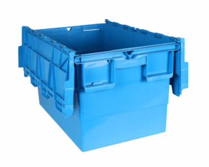 Conteneurs attachés en plastique Tote Box en mouvement empilable empilable de couvercle de Vierge