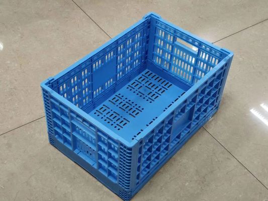 Poubelles de panier de transport de nourriture fraîche de caisses en plastique de fruits et légumes d'empilement vertical avec des trous