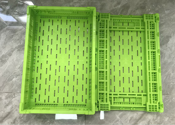 Caisses en plastique de fruits et légumes de polyéthylène pour la coutume de expédition de couleur