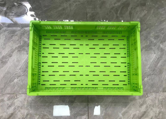Caisses en plastique d'OEM Mesh Structure Fruit And Vegetable pour la distribution