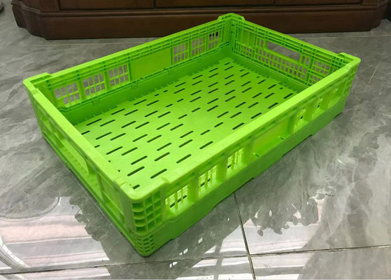 Caisses en plastique d'OEM Mesh Structure Fruit And Vegetable pour la distribution