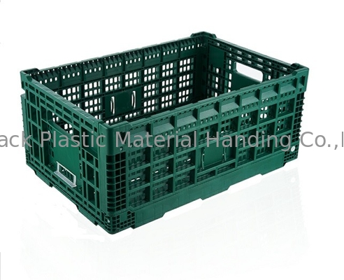 les caisses en plastique de fruits et légumes de 600*400mm assemblent à queue-d'aronde pour canneler la couleur faite sur commande