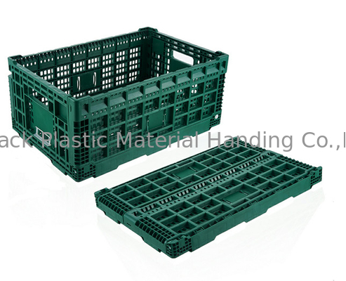 les caisses en plastique de fruits et légumes de 600*400mm assemblent à queue-d'aronde pour canneler la couleur faite sur commande
