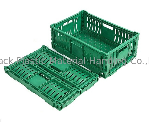 Capacité de chargement pliable exhalée de caisses en plastique de fruits et légumes 20kg