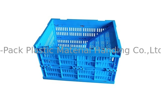 Caisses en plastique 400*300mm bleues de petite taille de fruits et légumes