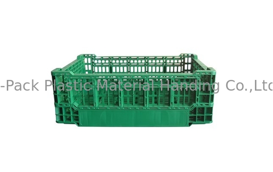 Légumes pliant les caisses industrielles de stockage de fruit de caisse en plastique 400*300*140mm