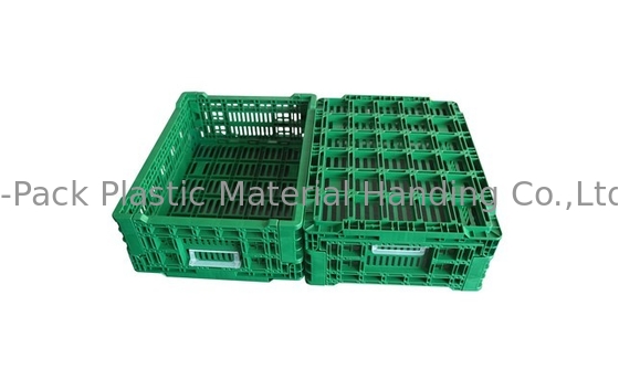 Légumes pliant les caisses industrielles de stockage de fruit de caisse en plastique 400*300*140mm