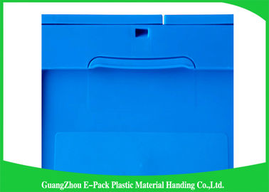 Virgin PP Plastic Folding Crate , Collapsible Plastic Storage Bins ForTransport Turnover Storage