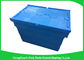 Blue Plastic Storage Attach Lid Containers Assorted Height 60 * 40 * 41.2cm
