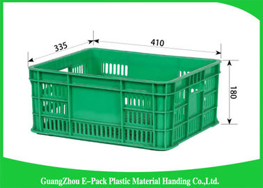 Protection de l'environnement de stockage de Mesh Plastic Food Crates Moving pour des supermarchés