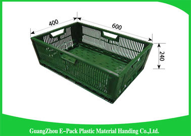 Mesh Ventilated Folding Plastic Crates durable 600 * 400 * 400mm empilables portatifs